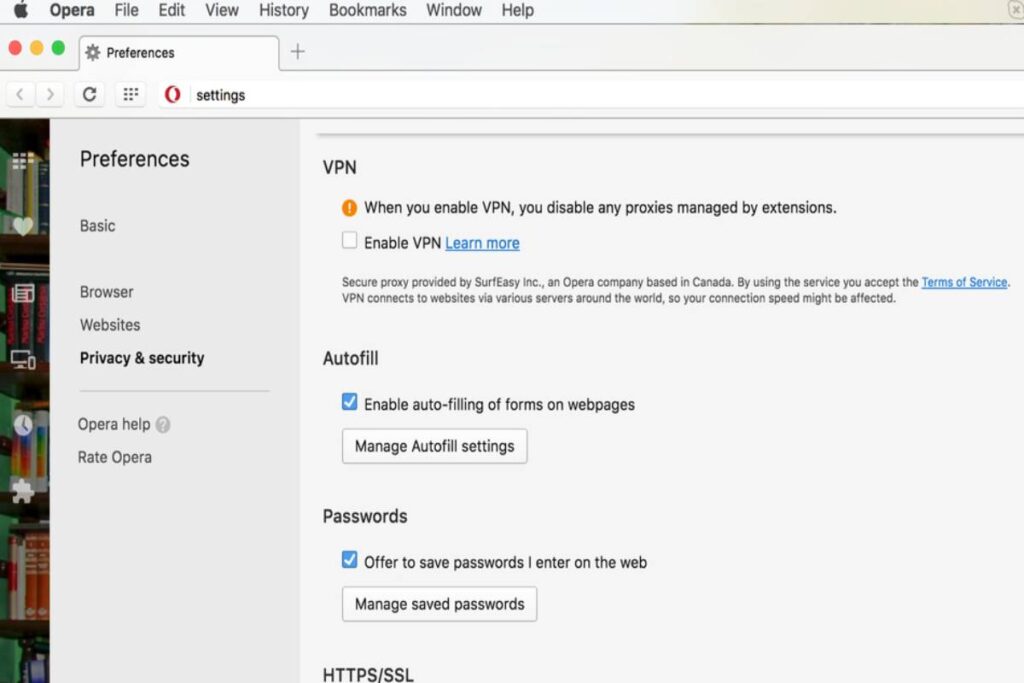 Setting up a VPN