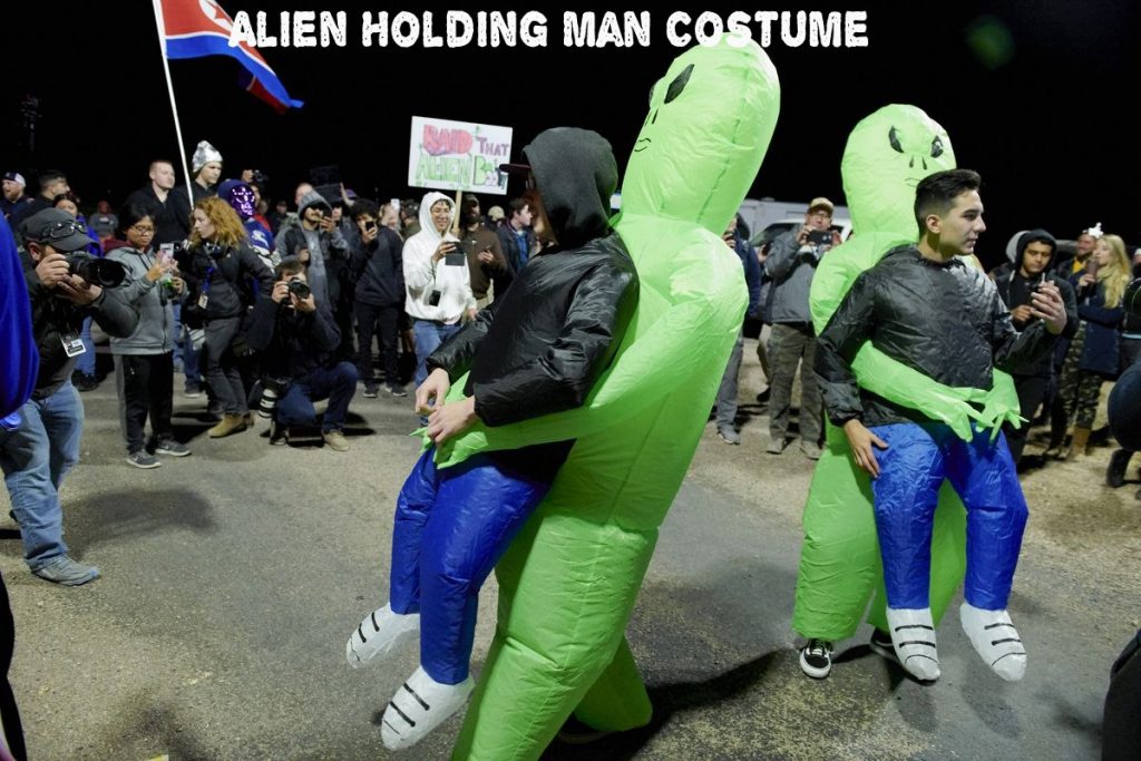 Alien Holding Man Costume